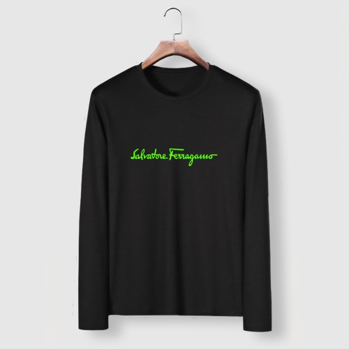 Wholesale Salvatore Ferragamo T-Shirts Long Sleeved For Men #1250785 $29.00 USD, Wholesale Quality Replica Salvatore Ferragamo T-Shirts