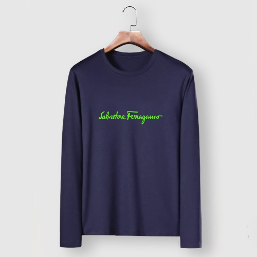 Wholesale Salvatore Ferragamo T-Shirts Long Sleeved For Men #1250786 $29.00 USD, Wholesale Quality Replica Salvatore Ferragamo T-Shirts