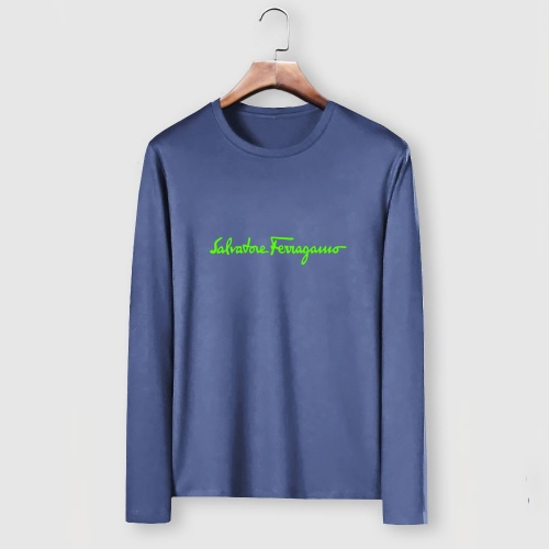 Wholesale Salvatore Ferragamo T-Shirts Long Sleeved For Men #1250787 $29.00 USD, Wholesale Quality Replica Salvatore Ferragamo T-Shirts