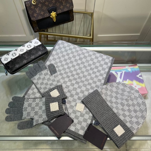 Wholesale Louis Vuitton LV Caps #1250844 $68.00 USD, Wholesale Quality Replica Louis Vuitton LV Hat and Scarf and Glove Set