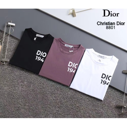 Replica Christian Dior T-Shirts Short Sleeved For Men #1250896 $29.00 USD for Wholesale