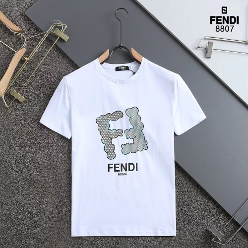 Wholesale Fendi T-Shirts Short Sleeved For Men #1250925 $29.00 USD, Wholesale Quality Replica Fendi T-Shirts