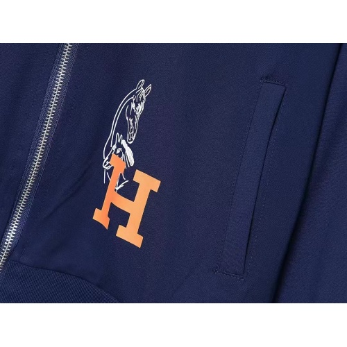 Replica Hermes Tracksuits Long Sleeved For Men #1250953 $82.00 USD for Wholesale