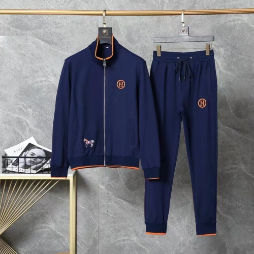 Wholesale Hermes Tracksuits Long Sleeved For Men #1250955 $82.00 USD, Wholesale Quality Replica Hermes Tracksuits