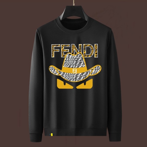 Wholesale Fendi Hoodies Long Sleeved For Men #1251070 $48.00 USD, Wholesale Quality Replica Fendi Hoodies