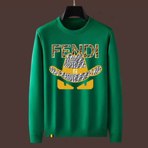 Wholesale Fendi Hoodies Long Sleeved For Men #1251072 $48.00 USD, Wholesale Quality Replica Fendi Hoodies