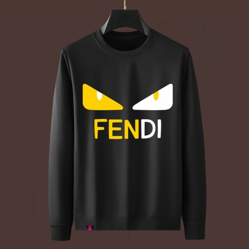 Wholesale Fendi Hoodies Long Sleeved For Men #1251076 $48.00 USD, Wholesale Quality Replica Fendi Hoodies