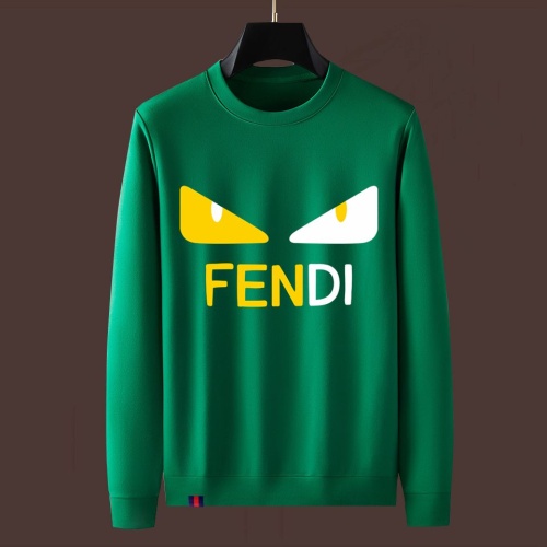 Wholesale Fendi Hoodies Long Sleeved For Men #1251077 $48.00 USD, Wholesale Quality Replica Fendi Hoodies