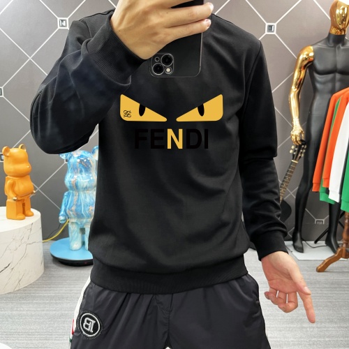 Replica Fendi Hoodies Long Sleeved For Men #1251115 $45.00 USD for Wholesale