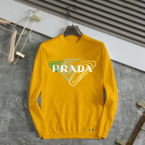 Wholesale Prada Sweater Long Sleeved For Men #1251129 $48.00 USD, Wholesale Quality Replica Prada Sweater