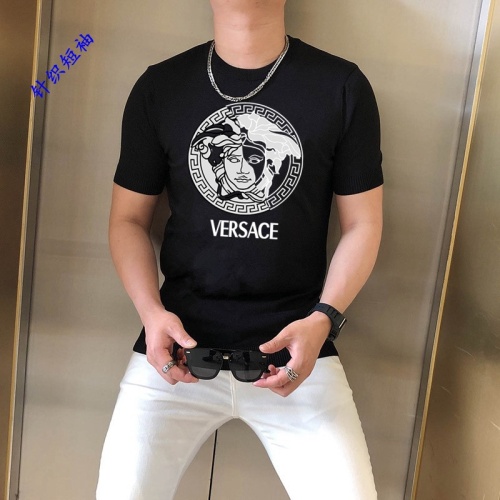 Wholesale Versace T-Shirts Short Sleeved For Men #1251210 $45.00 USD, Wholesale Quality Replica Versace T-Shirts