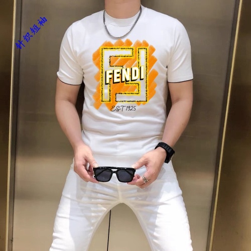 Wholesale Fendi T-Shirts Short Sleeved For Men #1251236 $45.00 USD, Wholesale Quality Replica Fendi T-Shirts