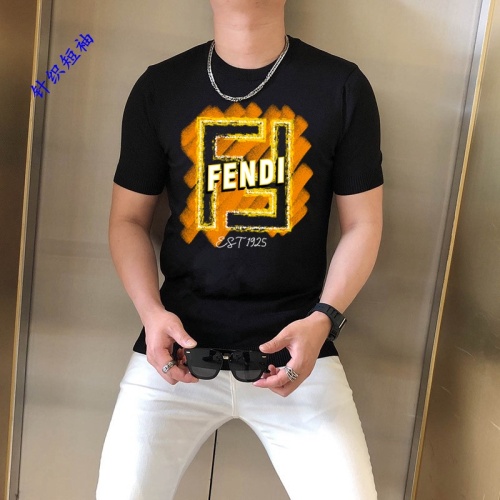 Wholesale Fendi T-Shirts Short Sleeved For Men #1251237 $45.00 USD, Wholesale Quality Replica Fendi T-Shirts