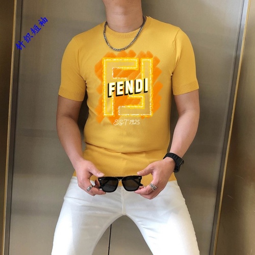 Wholesale Fendi T-Shirts Short Sleeved For Men #1251238 $45.00 USD, Wholesale Quality Replica Fendi T-Shirts