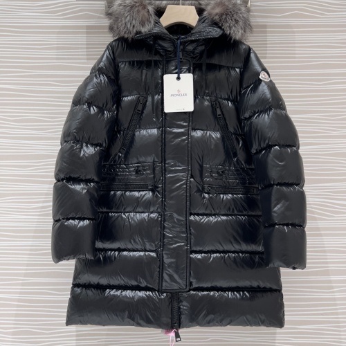 Wholesale Moncler Down Feather Coat Long Sleeved For Women #1251258 $284.30 USD, Wholesale Quality Replica Moncler Down Feather Coat