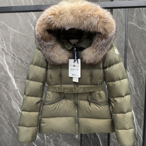 Wholesale Moncler Down Feather Coat Long Sleeved For Women #1251268 $230.00 USD, Wholesale Quality Replica Moncler Down Feather Coat