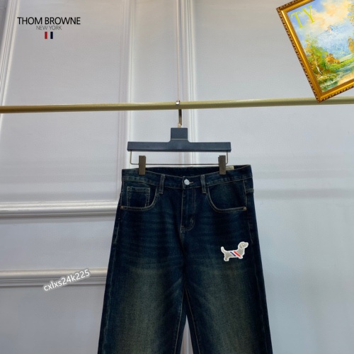 Replica Thom Browne TB Jeans For Men #1251280 $48.00 USD for Wholesale