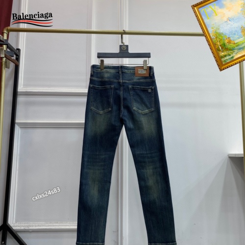 Replica Balenciaga Jeans For Men #1251290 $48.00 USD for Wholesale