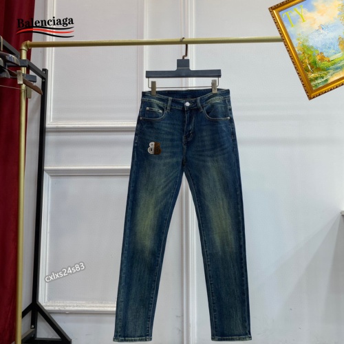 Replica Balenciaga Jeans For Men #1251290 $48.00 USD for Wholesale