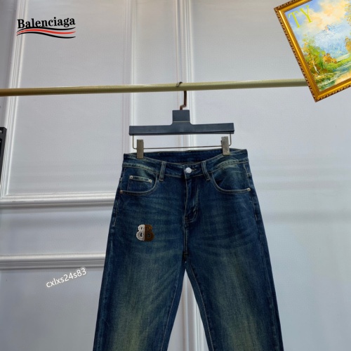 Replica Balenciaga Jeans For Men #1251290 $48.00 USD for Wholesale