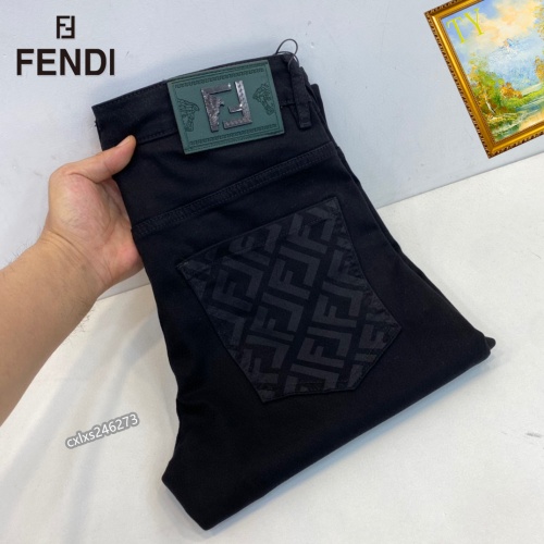 Wholesale Fendi Jeans For Men #1251297 $48.00 USD, Wholesale Quality Replica Fendi Jeans