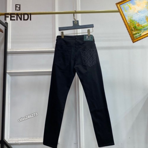 Replica Fendi Jeans For Men #1251297 $48.00 USD for Wholesale