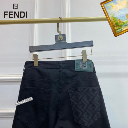 Replica Fendi Jeans For Men #1251297 $48.00 USD for Wholesale