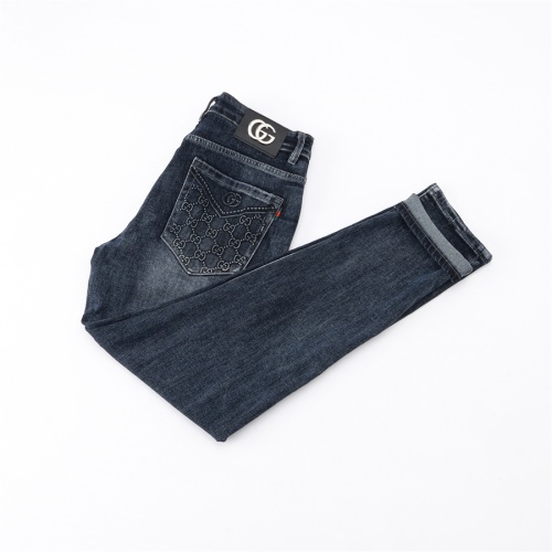 Replica Gucci Jeans For Men #1251301 $42.00 USD for Wholesale