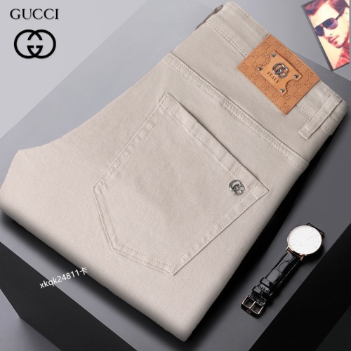 Wholesale Gucci Jeans For Men #1251317 $42.00 USD, Wholesale Quality Replica Gucci Jeans