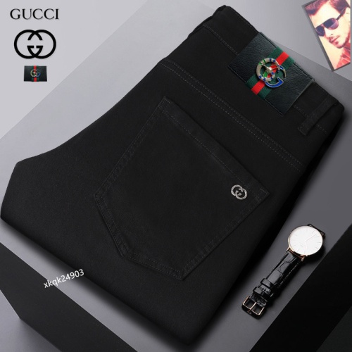 Wholesale Gucci Jeans For Men #1251326 $42.00 USD, Wholesale Quality Replica Gucci Jeans