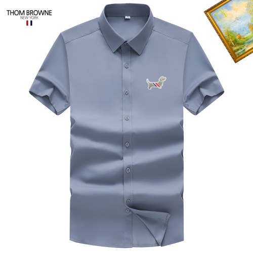 Wholesale Thom Browne TB Shirts Short Sleeved For Unisex #1251400 $38.00 USD, Wholesale Quality Replica Thom Browne TB Shirts