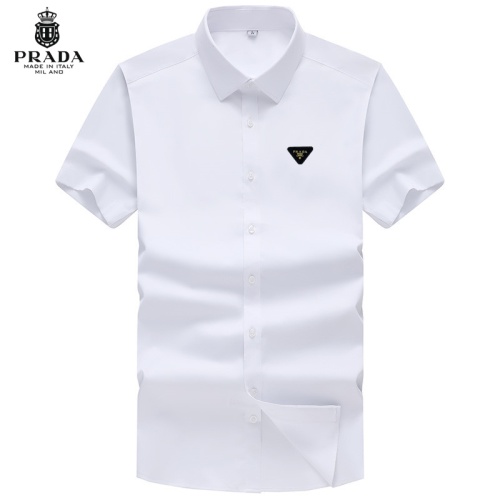 Wholesale Prada Shirts Short Sleeved For Unisex #1251411 $38.00 USD, Wholesale Quality Replica Prada Shirts