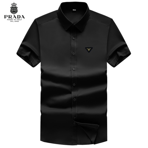 Wholesale Prada Shirts Short Sleeved For Unisex #1251412 $38.00 USD, Wholesale Quality Replica Prada Shirts