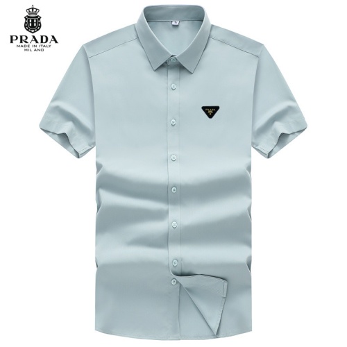 Wholesale Prada Shirts Short Sleeved For Unisex #1251413 $38.00 USD, Wholesale Quality Replica Prada Shirts