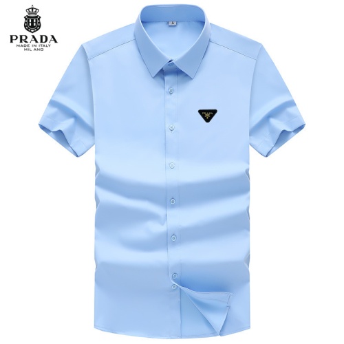 Wholesale Prada Shirts Short Sleeved For Unisex #1251414 $38.00 USD, Wholesale Quality Replica Prada Shirts