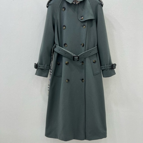 Wholesale Burberry Trench Coat Long Sleeved For Women #1251440 $225.00 USD, Wholesale Quality Replica Burberry Trench Coat