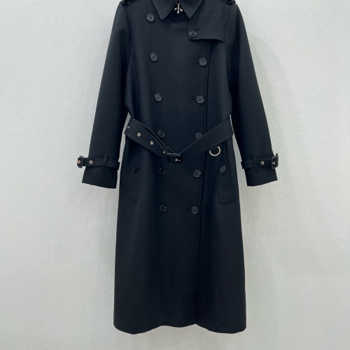 Wholesale Burberry Trench Coat Long Sleeved For Women #1251443 $202.00 USD, Wholesale Quality Replica Burberry Trench Coat