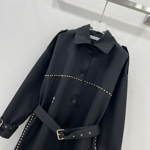 Replica Christian Dior Coat Long Sleeved For Women #1251481 $140.00 USD for Wholesale