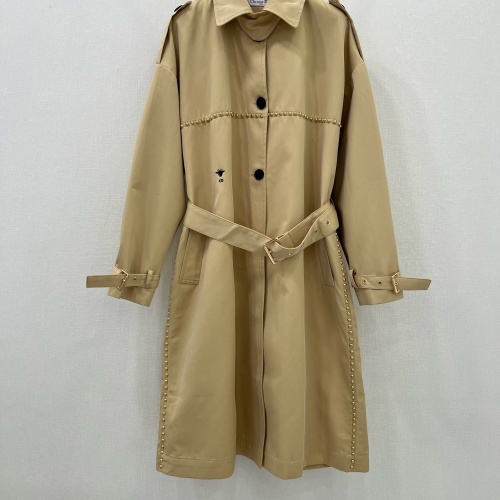 Wholesale Christian Dior Coat Long Sleeved For Women #1251482 $140.00 USD, Wholesale Quality Replica Christian Dior Coat