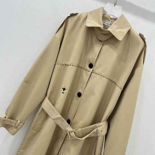 Replica Christian Dior Coat Long Sleeved For Women #1251482 $140.00 USD for Wholesale