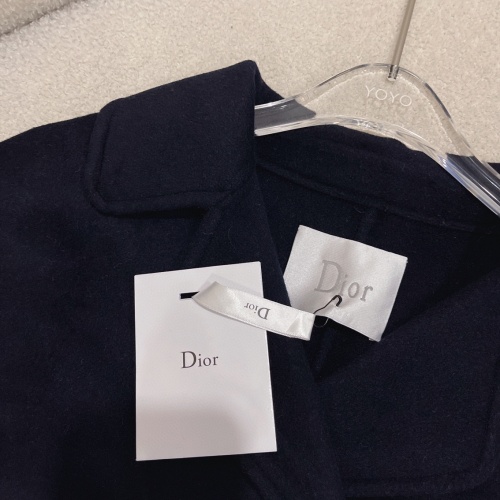 Replica Christian Dior Coat Long Sleeved For Women #1251491 $155.00 USD for Wholesale