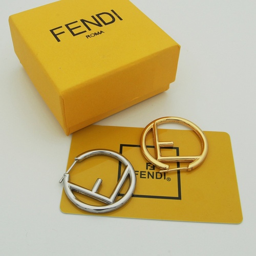 Replica Fendi Earrings For Women #1251616 $32.00 USD for Wholesale