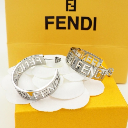 Wholesale Fendi Earrings For Women #1251617 $32.00 USD, Wholesale Quality Replica Fendi Earrings