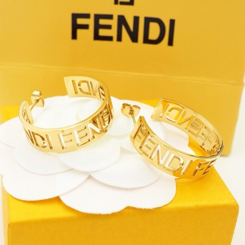 Wholesale Fendi Earrings For Women #1251619 $32.00 USD, Wholesale Quality Replica Fendi Earrings