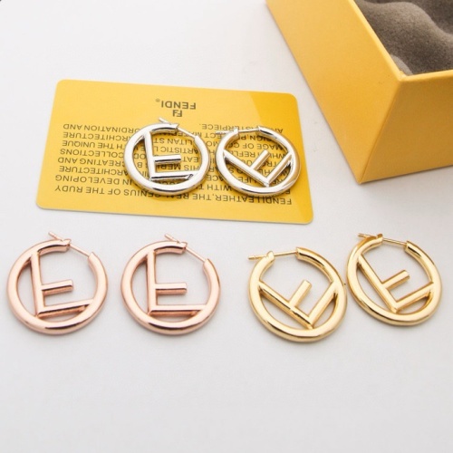 Replica Fendi Earrings For Women #1251621 $29.00 USD for Wholesale