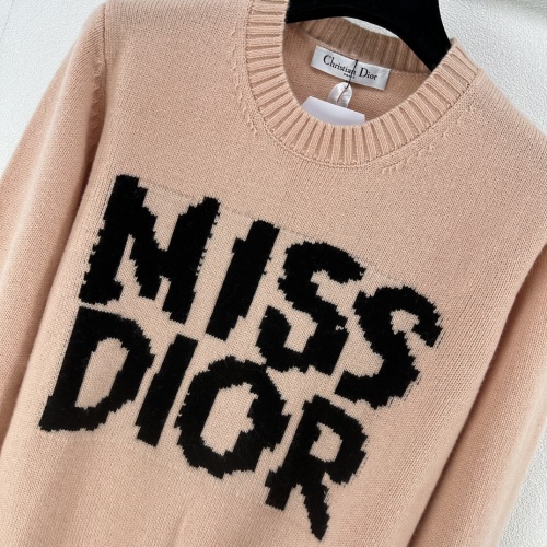 Replica Christian Dior Sweaters Long Sleeved For Women #1251687 $88.00 USD for Wholesale