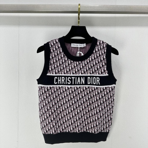 Wholesale Christian Dior Sweaters Sleeveless For Women #1251697 $80.00 USD, Wholesale Quality Replica Christian Dior Sweaters