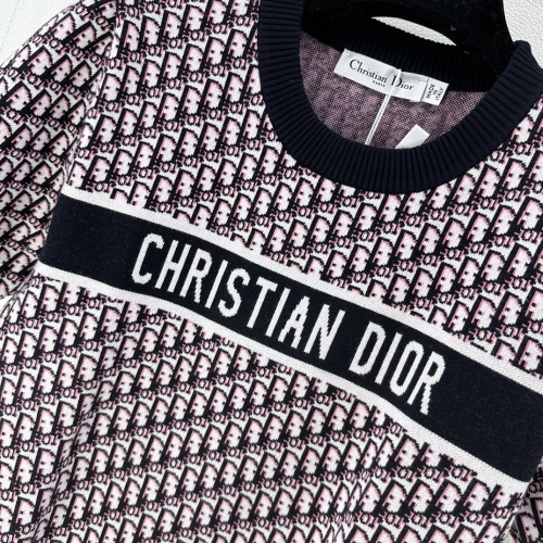 Replica Christian Dior Sweaters Short Sleeved For Women #1251699 $88.00 USD for Wholesale