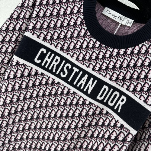 Replica Christian Dior Sweaters Long Sleeved For Women #1251702 $96.00 USD for Wholesale