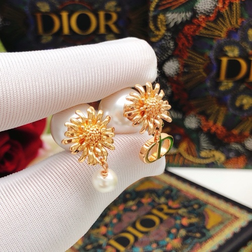 Replica Christian Dior Earrings For Women #1251795 $27.00 USD for Wholesale